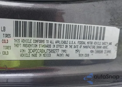 2018 Dodge Journey Se из США, поврежденный, VIN 3C4PDCABXJT509277